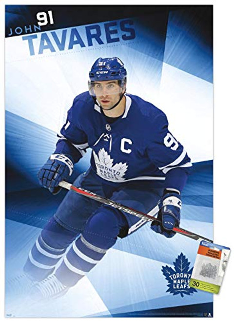 NHL Toronto Maple Leafs - John Tavares 19 Wall Poster with Push Pins NHL Toronto Maple Leafs - John Tavares 19 Wall Poster with Push Pins