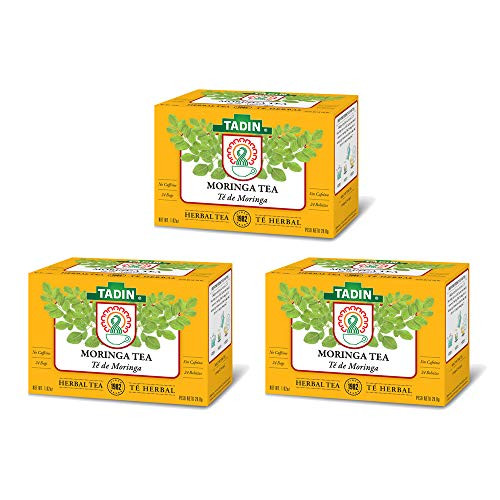 Tadin Tea Moringa Herbal Tea- Calming Soothing Caffeine-Free- 24 Bags- 1-02 Oz - Pack of 3 Tadin Tea Moringa Herbal Tea- Calming Soothing Caffeine-Free- 24 Bags- 1-02 Oz - Pack of 3