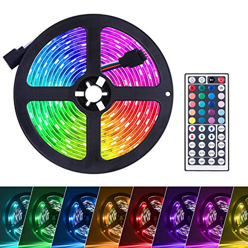 Led Strip Lights 16-4Ft RGB LED Light Strip 5050 300LEDs Flexible LED Tape Lights Color Changing for Home Bedroom Bar TV Backlight Kitchen DIY Decoration Led Strip Lights 16-4Ft RGB LED Light Strip 5050 300LEDs Flexible LED Tape Lights Color Changing for Home Bedroom Bar TV Backlight Kitchen DIY Decoration