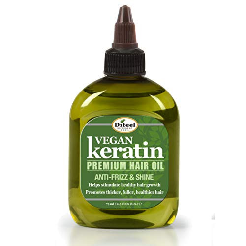 Difeel Vegan Keratin Premium Hair Oil - Anti Frizz   Shine 7-78 oz-