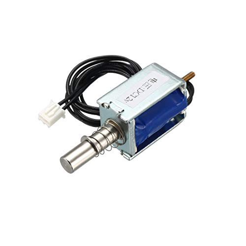 uxcell DC12V 8mm Stroke Push Pull Type Solenoid Electromagnet  Open Frame  Linear Motion