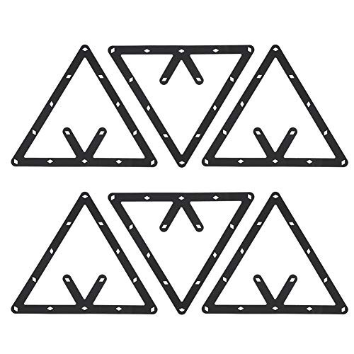 Dilwe Billiard Rack  6Pcs-Set Triangle Rack Pool Table Ball Holder Positioning Rack Billiard Accessory