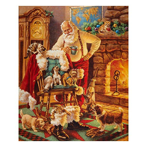 Riley Blake Designs A Christmas Classic Santa And Friends 36in Panel Multi Quilt Fabric