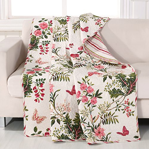 Greenland Home Butterflies Quilted Throw