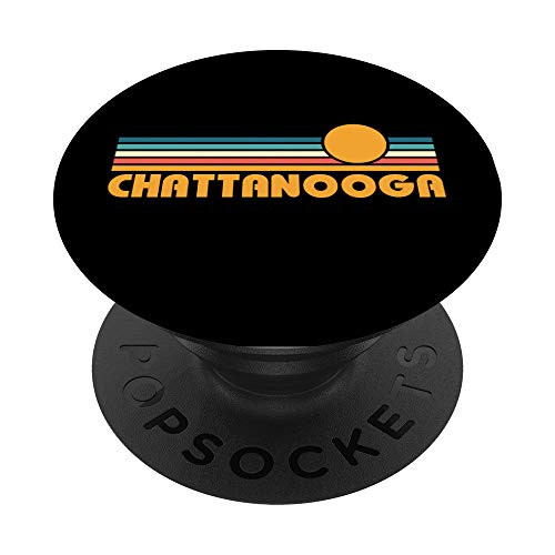 Retro Chattanooga Tennessee Sunset PopSockets PopGrip  Swappable Grip for Phones   Tablets