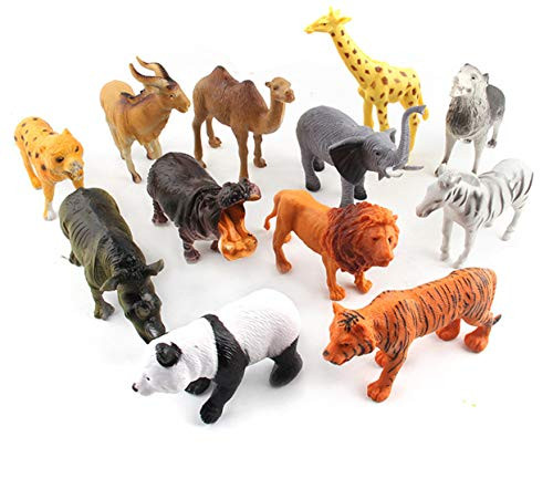 Realistic Animals Zoo Set Toy Children Toddler Kid African Safari Jungle Animal 12 Pieces Gift Lion Giraffe Zebra Tiger Panda Hippo Rhino Elephant Wolf Antelope Camel Figurines Plastic Toy Set Realistic Animals Zoo Set Toy Children Toddler Kid African Safari Jungle Animal 12 Pieces Gift Lion Giraffe Zebra Tiger Panda Hippo Rhino Elephant Wolf Antelope Camel Figurines Plastic Toy Set