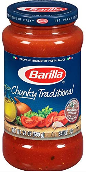 Barilla Pasta Sauce  Chunky Traditional  24 oz