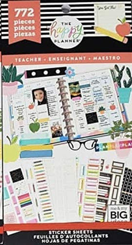 The Happy Planner Value Pack Stickers Teacher 772