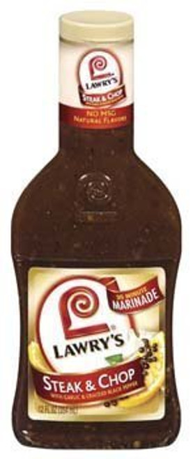 Lawry s Steak Chop with Garlic Cracked Black Pepper Marinade 12oz Bottle Pack of 3 Lawry s Steak Chop with Garlic Cracked Black Pepper Marinade 12oz Bottle Pack of 3