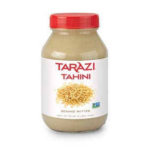 Tarazi All Natural Tahini   Non-GMO  All Natural  Made From 100  Premium Sesame Seeds  Made in California  Kosher   2 Pound Jar