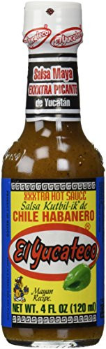 EL YUCATECO SAUCE HABANERO XTRA HOT  4 OZ 4-Pack