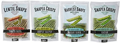 Calbee Snapea Crisps Harvest Snaps ~ Variety Pack ~ Caesar  Wasabi Ranch  Tomato Basil   Lightly Salted