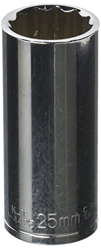 K-T Industries 0-4425 1-2  Drive x 25mm 12-Point Deep Socket