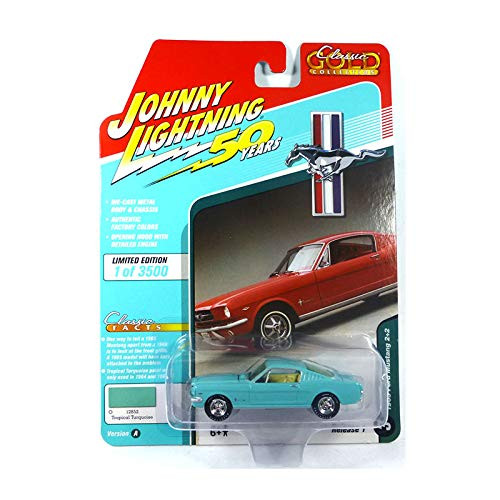 Johnny Lightning JLCG019 Classic Gold VER A 1965 Ford Mustang 22 Turquoise Johnny Lightning JLCG019 Classic Gold VER A 1965 Ford Mustang 22 Turquoise