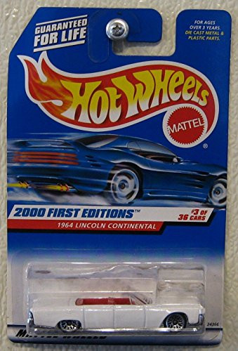 Hot Wheels 2000 First Editions 1964 Lincoln Continetal 1-64 3-36 Collector   063 -HN GG634T6344 G134548TY57344