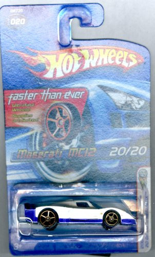 2005 Hot Wheels First Editions Realistix Maserati MC12 White With FTE Wheels #020