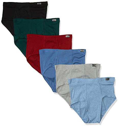 Hanes Men s Plus Size 6-Pack Tagless No Ride Up Briefs with ComfortSoft Waistband  Assorted  3X Large