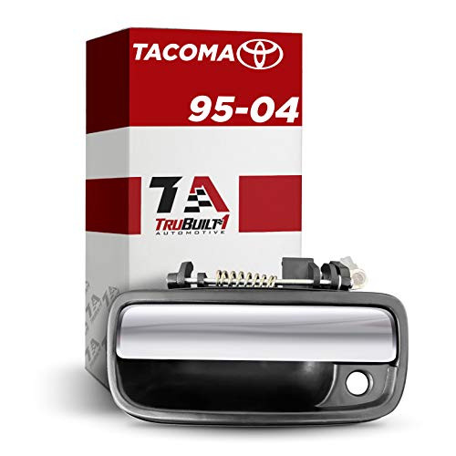 T1A Exterior Door Handle Replacement for 1995-2004 Toyota Tacoma  Fits Front Left Drivers Side  Chrome Plated and Black Color  T1A 69220-35030 T1A Exterior Door Handle Replacement for 1995-2004 Toyota Tacoma  Fits Front Left Drivers Side  Chrome Plated and Black Color  T1A 69220-35030