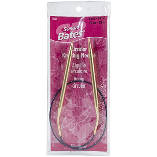 Susan Bates 24-Inch Silvalume Circular Knitting Needle 6mm Susan Bates 24-Inch Silvalume Circular Knitting Needle 6mm