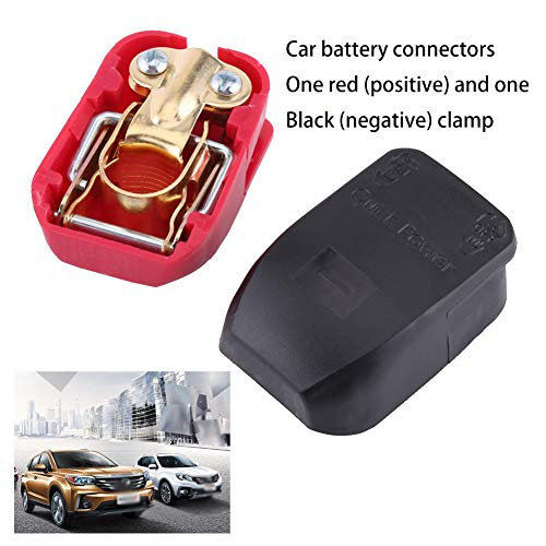 1 Pair Car Battery Terminal Kit  12V Negative Positive Battery Terminals  Quick Release Battery Terminals Clamps Connector for Car Caravan Boat Motorhome