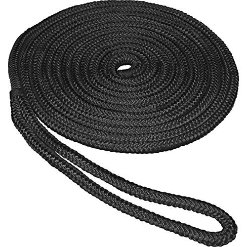 SeaSense Double Braid Nylon Dockline  3-8-Inch X 20-Foot  Black