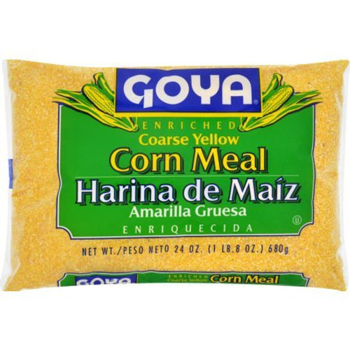 Goya Coarse Yellow Corn Meal 24oz   Harina de Maíz Amarilla Gruesa 680g