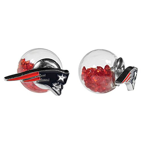 NFL Siskiyou Sports Fan Shop New England Patriots Front-Back Earrings One Size Team Color NFL Siskiyou Sports Fan Shop New England Patriots Front-Back Earrings One Size Team Color