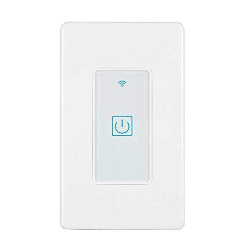 Smart Switch  WiFi Light Switch in-Wall Wireless Compatible with Amazon Alexa and Google Home  Timing Function and Voice Control 1-2-3 Gang 1 Gang