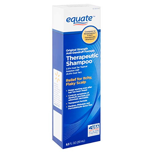 Equate Original Anti-Dandruff Formula Therapeutic Shampoo  8-5 Fl Oz 2-5  USP Topical Coal Tar Solution Compare to Neutrogena T-Gel Therapeutic Shampoo
