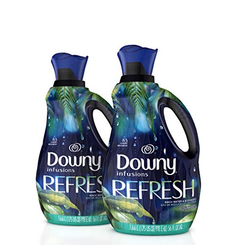 Downy Infusions Liquid Fabric Conditioner Fabric Softener  Refresh  Birch Water   Botanicals  56 Oz Bottles  166 Loads Total