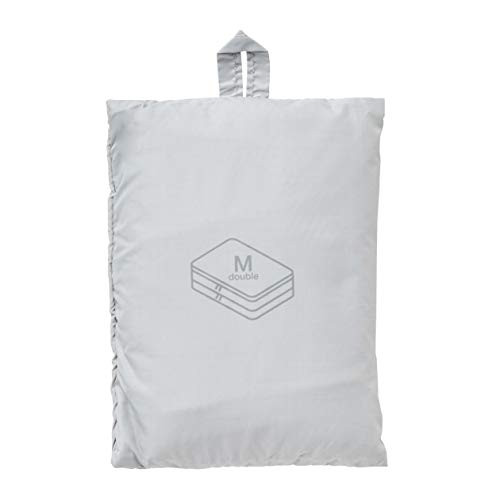 MUJI - Gusset Case Double M Light Gray