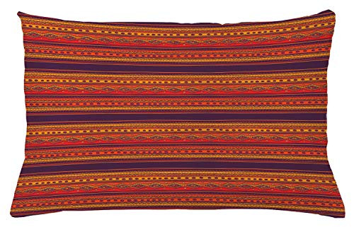 Ambesonne Orange Throw Pillow Cushion Cover  Abstract Hand Drawn Ethno Pattern Tribal Borders Doodle Style  Decorative Rectangle Accent Pillow Case  26  X 16   Orange Plum Ambesonne Orange Throw Pillow Cushion Cover  Abstract Hand Drawn Ethno Pattern Tribal Borders Doodle Style  Decorative Rectangle Accent Pillow Case  26  X 16   Orange Plum
