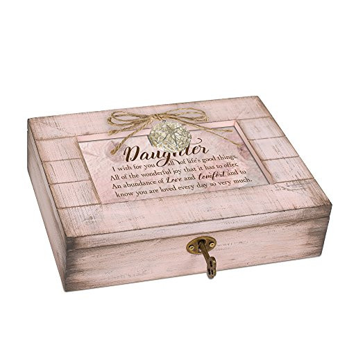 Cottage Garden Daughter You are Loved Blush Pink Distressed Locket Music Box Plays You Light Up My Life Cottage Garden Daughter You are Loved Blush Pink Distressed Locket Music Box Plays You Light Up My Life