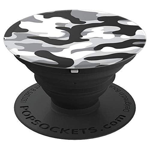 Urban Fashion Camo Mid Sniper Gray Camo PopSockets Grip and Stand for Phones and Tablets