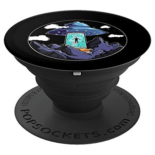 Alien Abduction Area 51 Conspiracy Theory UFO Invaders PopSockets Grip and Stand for Phones and Tablets
