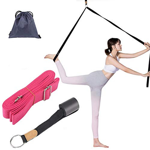 Xroam Adjustable Leg Stretcher Lengthen Ballet Stretch Band - Easy Install on Door Flexibility Stretching Leg Strap Great Cheer Dance Gymnastics Trainer Stretching Equipment Rose Xroam Adjustable Leg Stretcher Lengthen Ballet Stretch Band - Easy Install on Door Flexibility Stretching Leg Strap Great Cheer Dance Gymnastics Trainer Stretching Equipment Rose