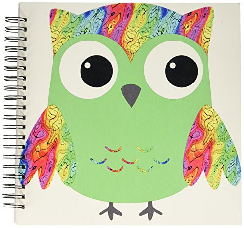 3dRose db_78328_2 Cute Psychedelic and Neon Green Sixties Owls-Memory Book, 12 by 12-Inch 3dRose db_78328_2 Cute Psychedelic and Neon Green Sixties Owls-Memory Book, 12 by 12-Inch