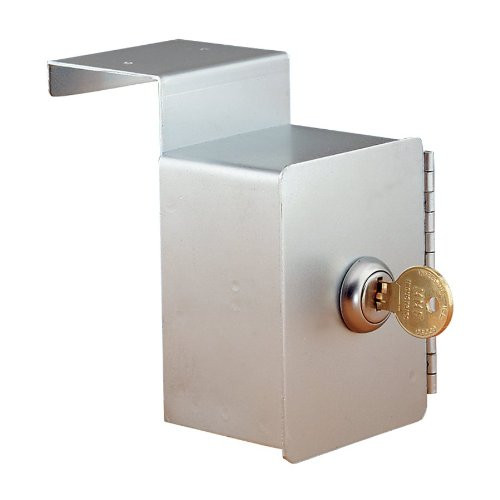 STEELMASTER Door Mounted Key Box, Keyed Alike, 2.5 x 3.25 x 2 Inches, Gray (201985101)