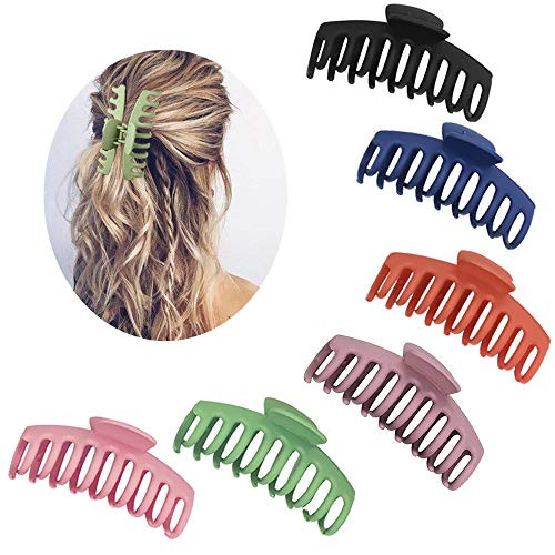 6 Pieces Big Hair Claw Clip 4 Inch Large Hair Claw Clips for Women and Girls Hair Clips Claw for Thick Hair Strong Hold for Thick Thin Hair Banana Hair Claws Clip Fashion Jaw Clips 6PCS 6 Pieces Big Hair Claw Clip 4 Inch Large Hair Claw Clips for Women and Girls Hair Clips Claw for Thick Hair Strong Hold for Thick Thin Hair Banana Hair Claws Clip Fashion Jaw Clips 6PCS