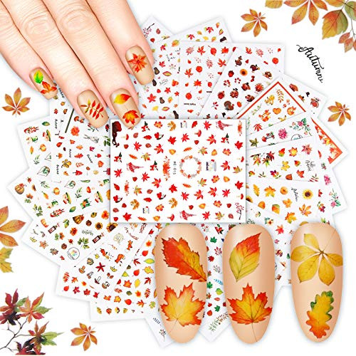 36 Sheets Thanksgiving Nail Stickers Autumn Fall Nail Decal 3D Self-Adhesive Maple Leaves Nail Stickers Pumpkin Maple Leaves Nail Art Stickers for Women Girls Kids Nail Art 36 Sheets Thanksgiving Nail Stickers Autumn Fall Nail Decal 3D Self-Adhesive Maple Leaves Nail Stickers Pumpkin Maple Leaves Nail Art Stickers for Women Girls Kids Nail Art