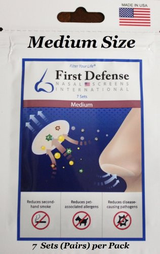 First Defense Nasal Screens (4 Pack), Medium