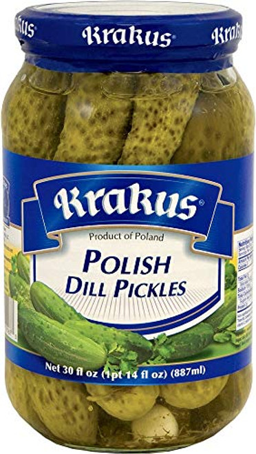 Krakus Polish Dill Pickles 30 oz 887g Product of Poland