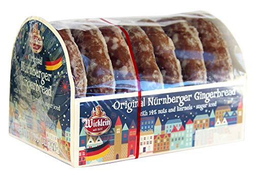 Wicklein Original Nürnberger Gingerbread Fine Oblaten Glazed Lebkuchen German Cookies 200g Wicklein Original Nürnberger Gingerbread Fine Oblaten Glazed Lebkuchen German Cookies 200g