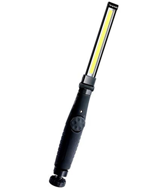 LED Work Light  COB Rechargeable Work Lights 360°Rotate Foldable Lighting  Magnetic Base Handheld LED Work Light Portable Inspection Lamp for Household Emergency Camping and Car Repair Black