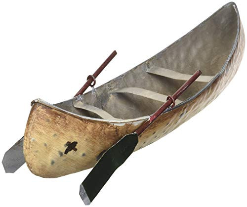 Abbott Collection 27-LODGE/0226 Md Birch Canoe w/Paddles-9.25" L Multi