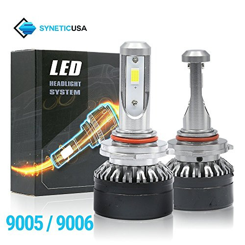 Syneticusa 9006/HB4 LED Low Beam LED Headlight Conversion Kit DRL Light Bulbs 120W CSP 6000K White