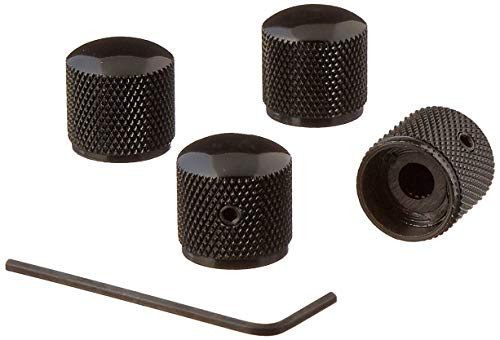 4pcs Electric Guitar Knobs  Bass Knobs  Dome Knob Volume Tone  Metal Volume Tone  Guitar Speed Control Knobs for Electric Guitar and Bass  Screw Type Black