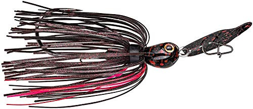 Strike King TCVSJ58-832 Thunder Cricket Vibrating Swim Jig  Black Widow