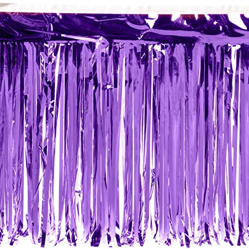 Anderson s Metallic Purple Fringe  15 Inches x 10 Feet  Parade Float Decoration