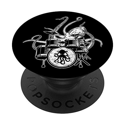 Drumming Drum Kit Drummer Octopus Playing Drums PopSockets PopGrip Swappable Grip for Phones Tablets Drumming Drum Kit Drummer Octopus Playing Drums PopSockets PopGrip Swappable Grip for Phones Tablets